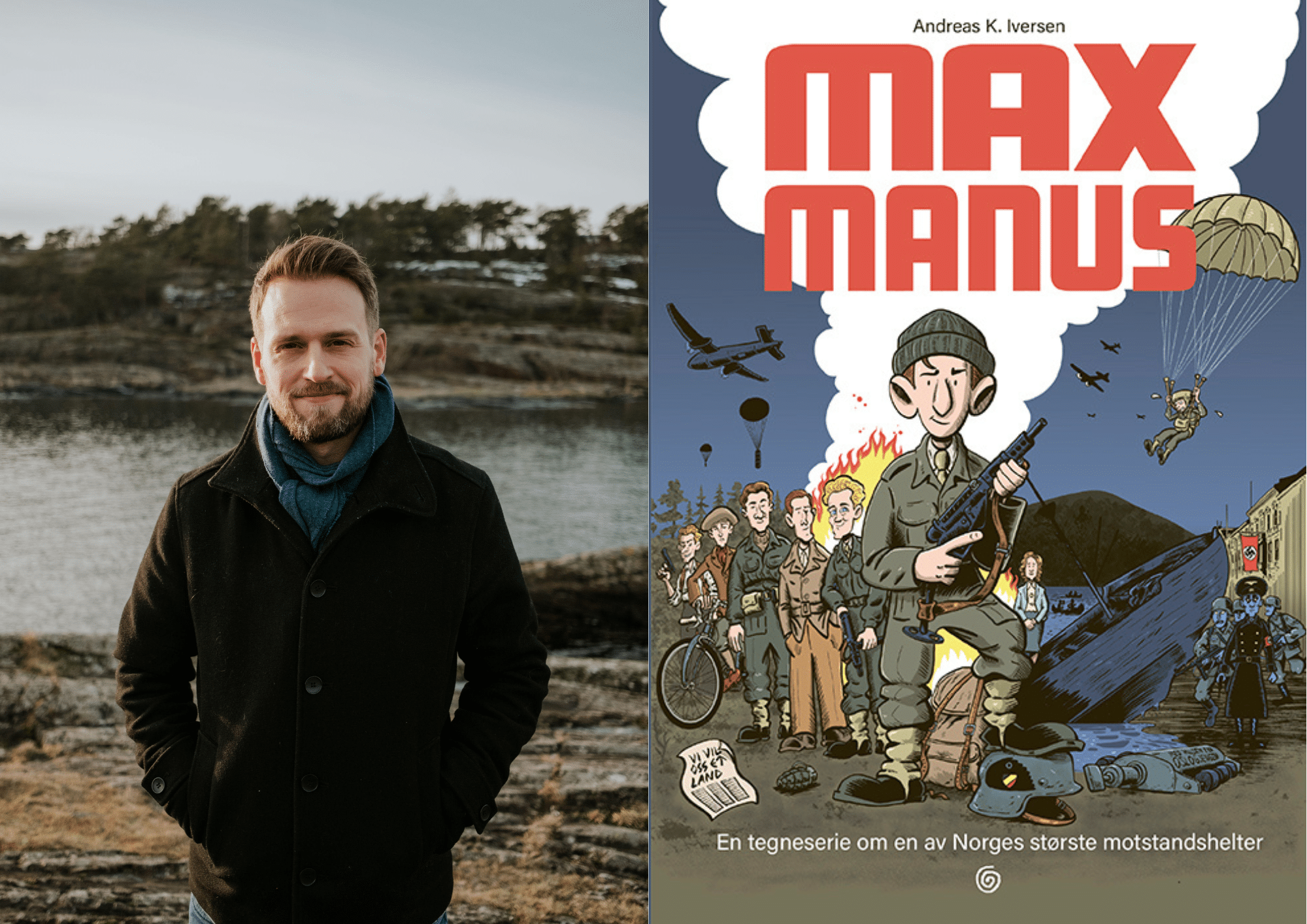 Andreas Iversen får ARKs barnebokpris for "Max Manus".